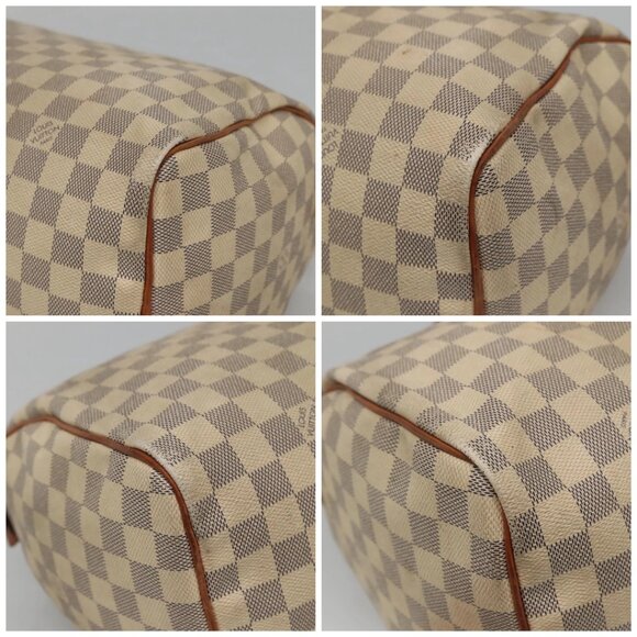 LOUIS VUITTON Damier Azur Speedy 30 Hand Bag N41533 LV Auth 135479 - Picture 14 of 16